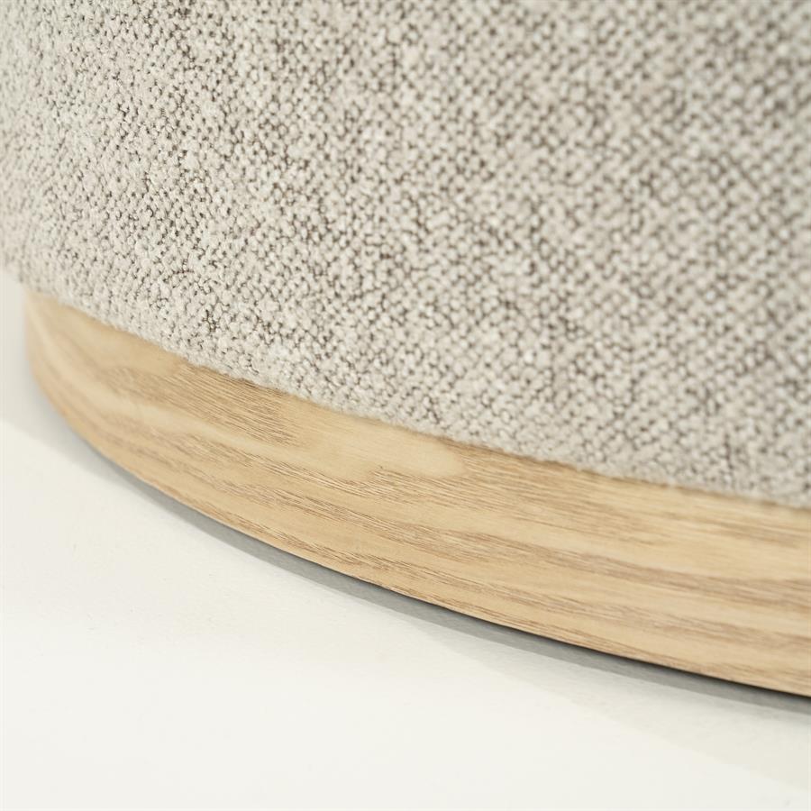 Poef Avah | Taupe Stof