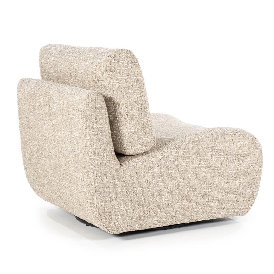 Fauteuil Lucia | Taupe Stof