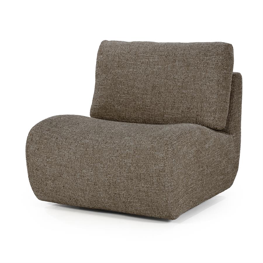 Fauteuil Lucia | Bruin Stof