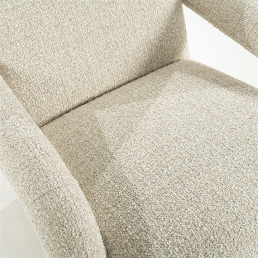 Fauteuil Monica | Beige Stof
