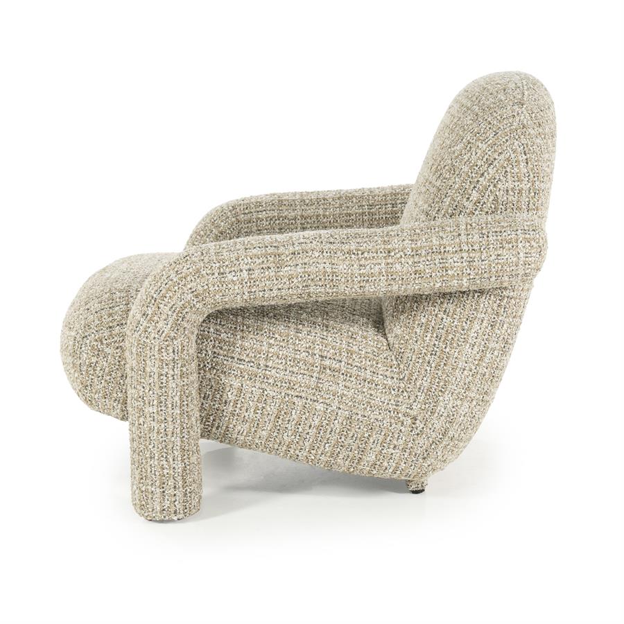 Fauteuil Monica | Taupe Stof