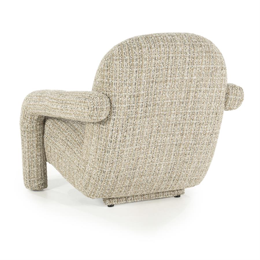 Fauteuil Monica | Taupe Stof