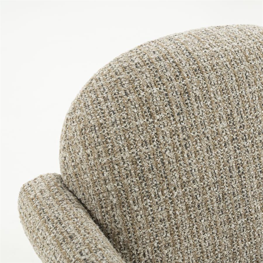 Fauteuil Monica | Taupe Stof