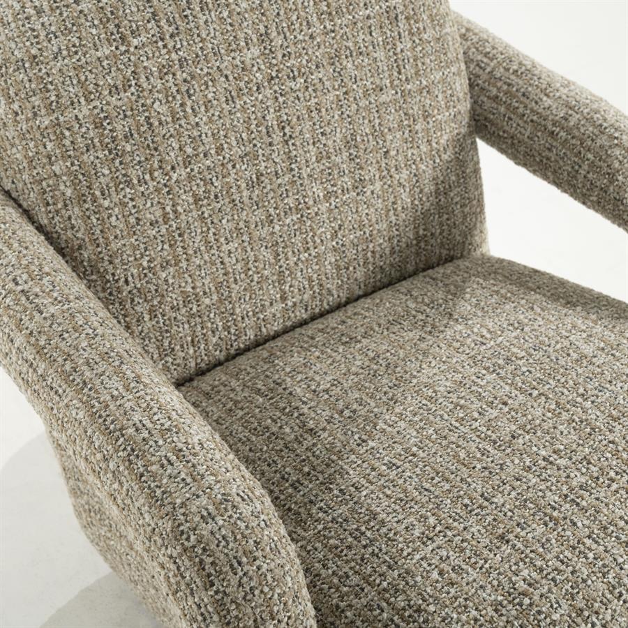 Fauteuil Monica | Taupe Stof