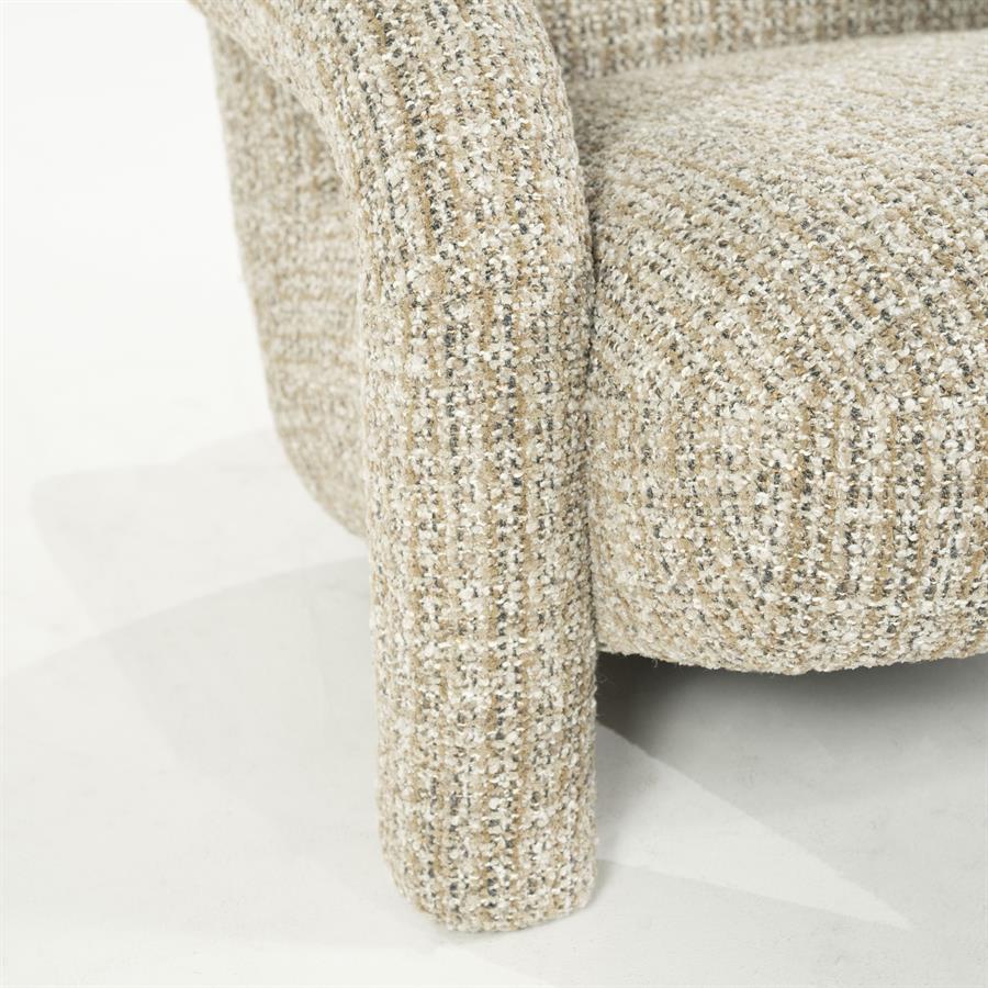 Fauteuil Monica | Taupe Stof