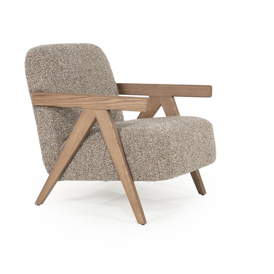 Fauteuil Francis | Stof & essenhout