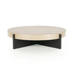 Salontafel Juliet beige mdf, vooraanzicht op witte achtergrond
