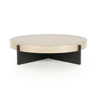 Salontafel Juliet beige mdf, vooraanzicht op witte achtergrond