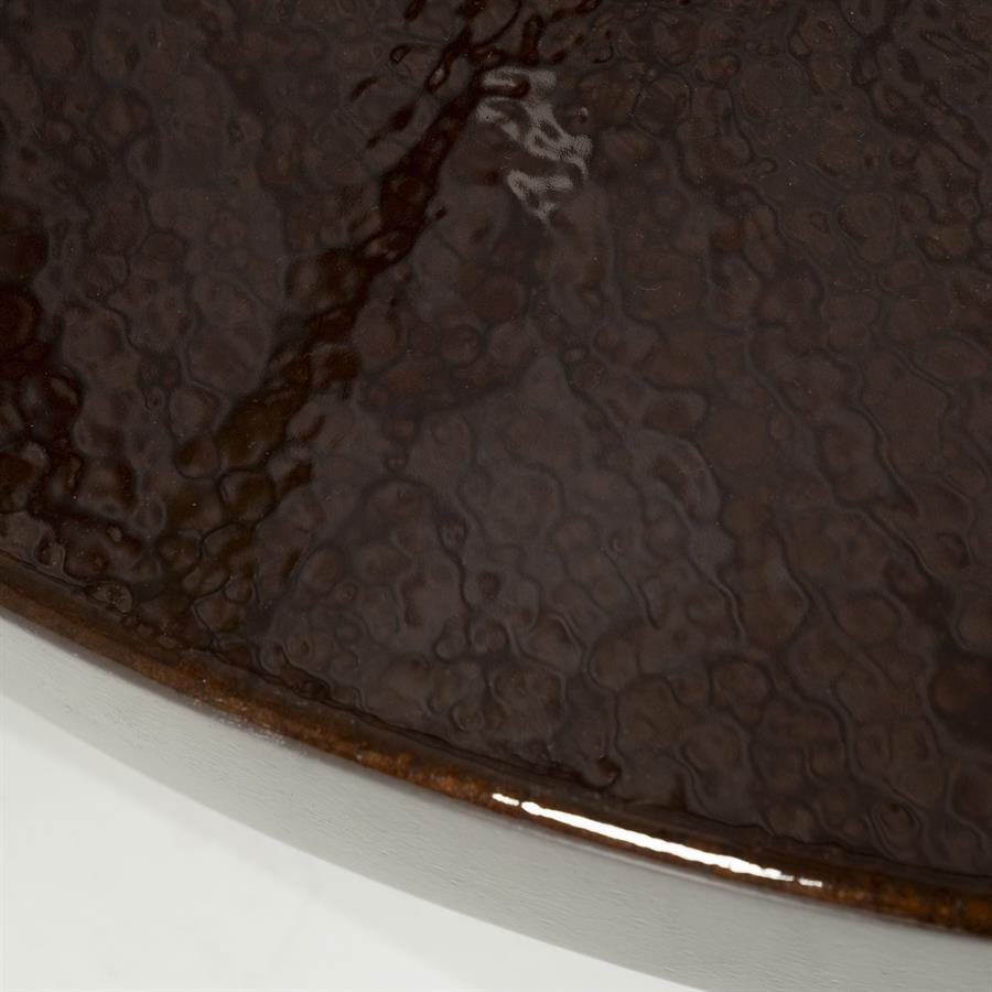 Salontafel Juliet bruin mdf, detail van het materiaal
