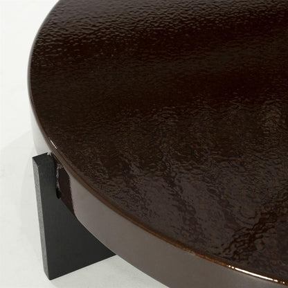 Salontafel Juliet bruin mdf, detail van het materiaal