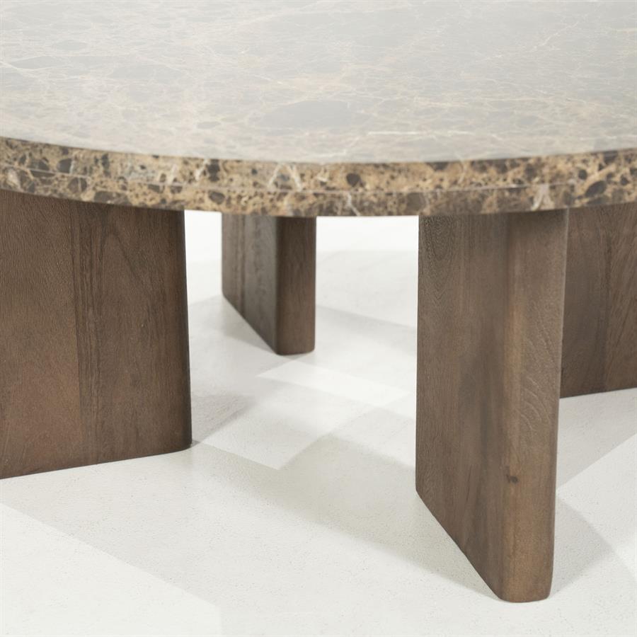 Salontafel Lando | Groot | Bruin Marmer