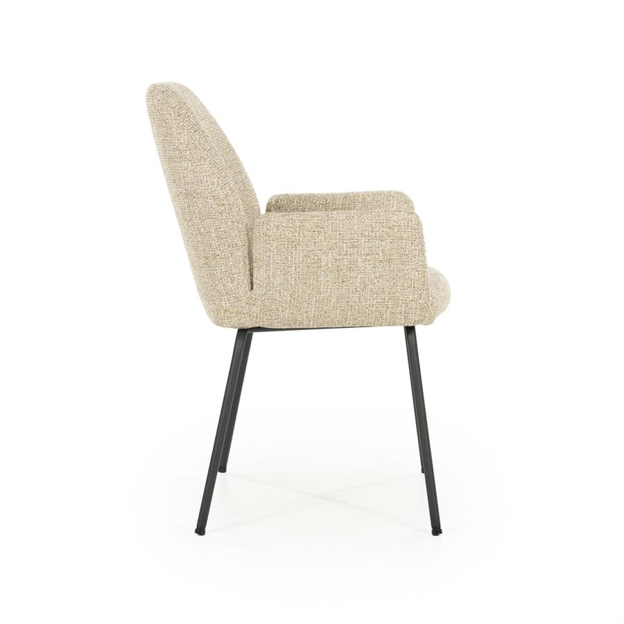 Eetkamerstoel Indy | Taupe Stof