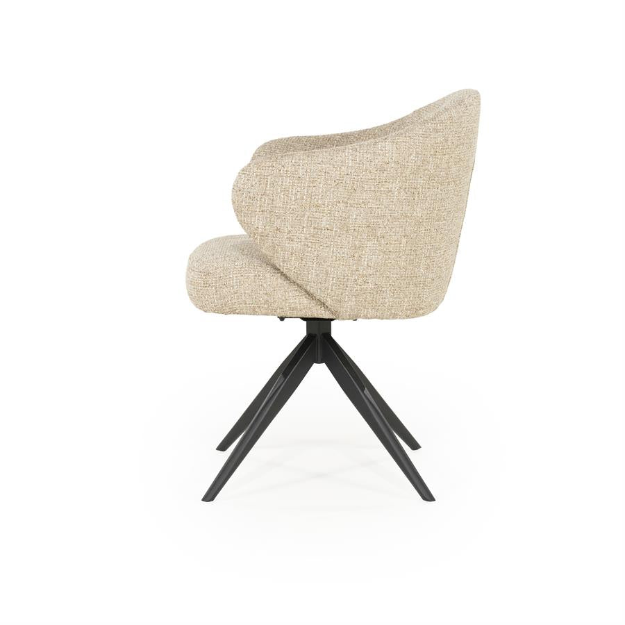 Eetkamerstoel Connor | Taupe Stof