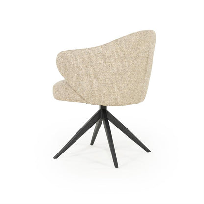 Eetkamerstoel Connor | Taupe Stof