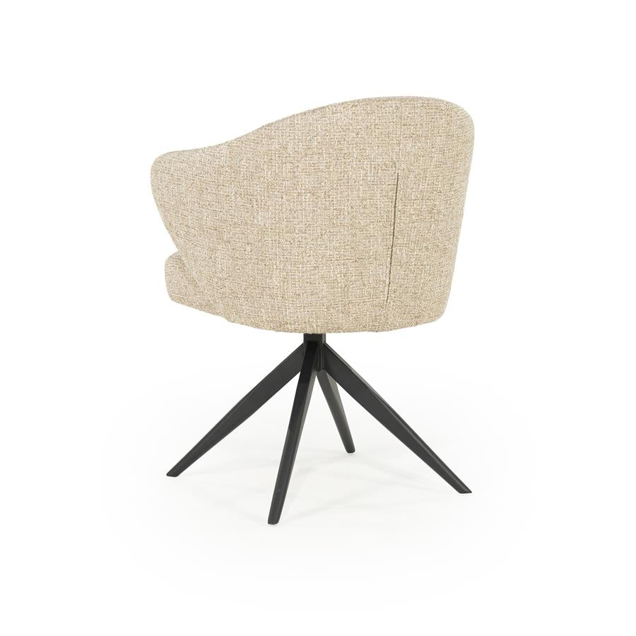 Eetkamerstoel Connor | Taupe Stof