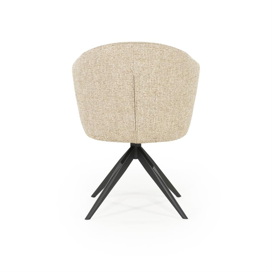 Eetkamerstoel Connor | Taupe Stof