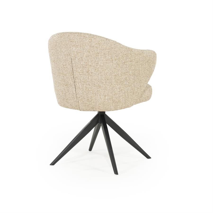 Eetkamerstoel Connor | Taupe Stof