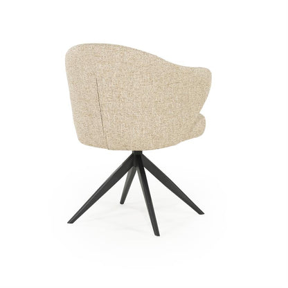 Eetkamerstoel Connor | Taupe Stof