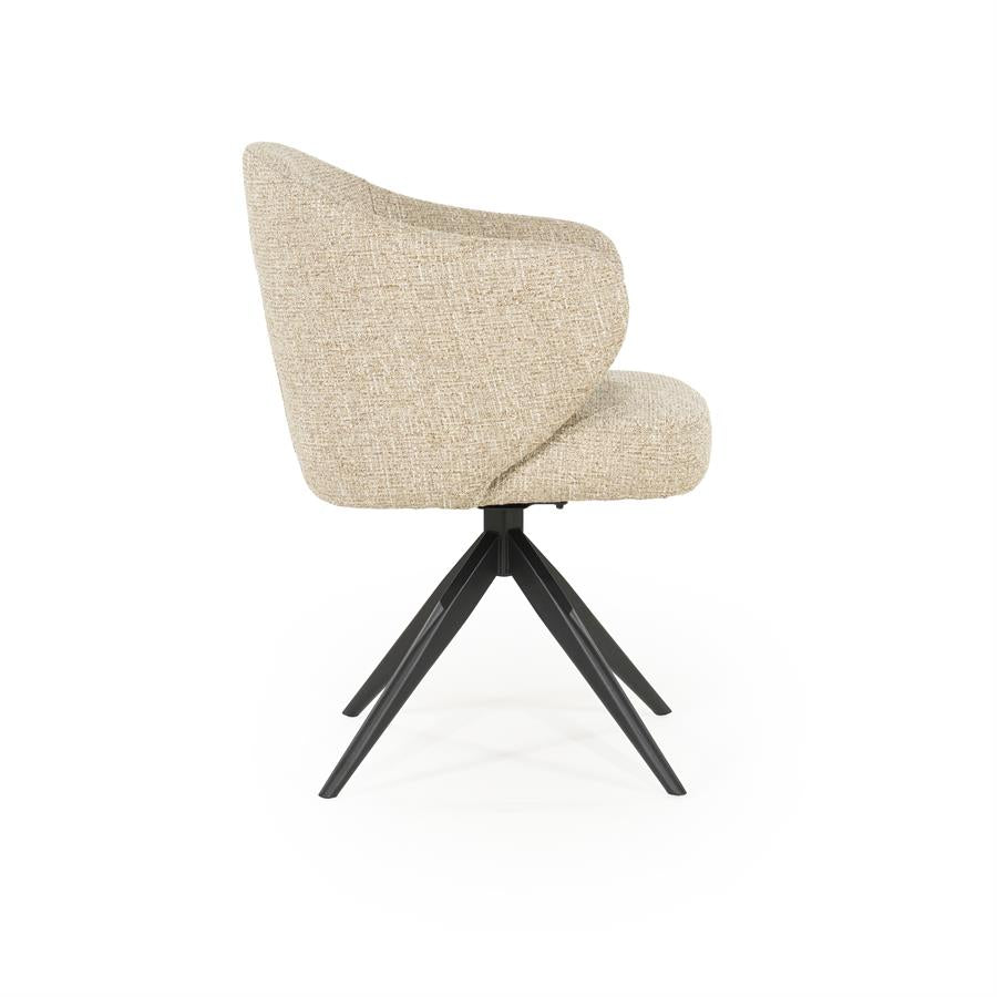 Eetkamerstoel Connor | Taupe Stof