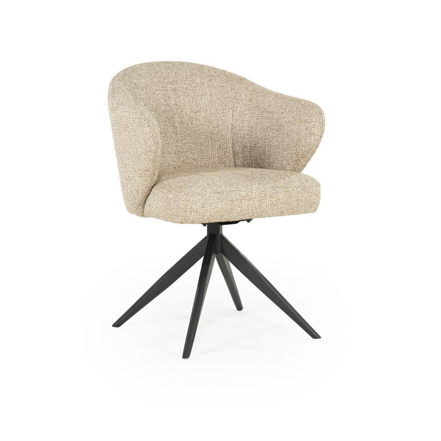 Eetkamerstoel Connor | Taupe Stof