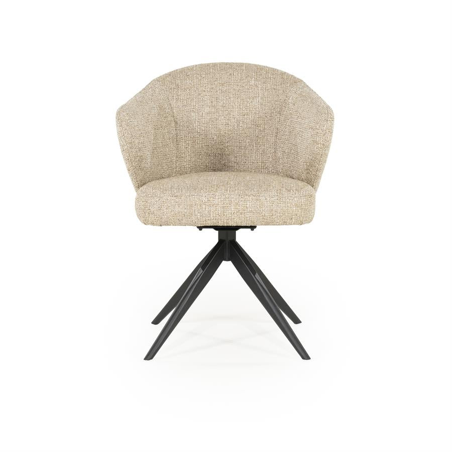 Eetkamerstoel Connor | Taupe Stof