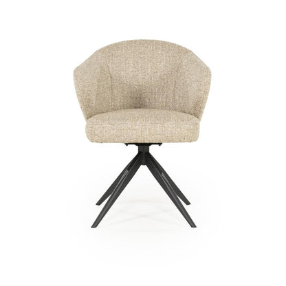 Eetkamerstoel Connor | Taupe Stof