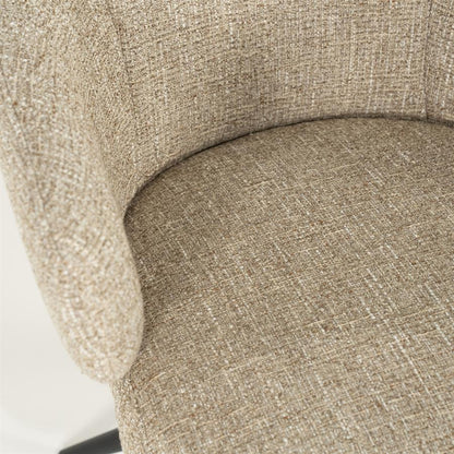 Eetkamerstoel Connor | Taupe Stof