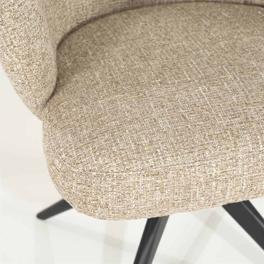 Eetkamerstoel Connor | Taupe Stof