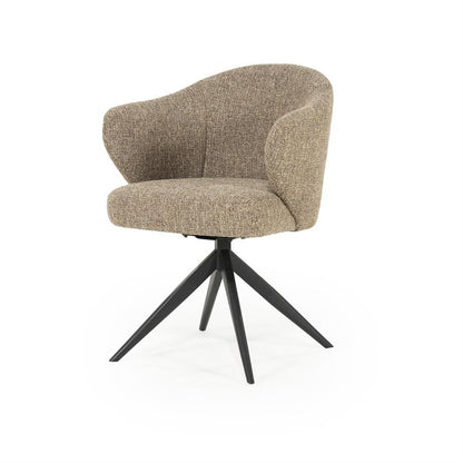 Eetkamerstoel Connor | Bruin Stof