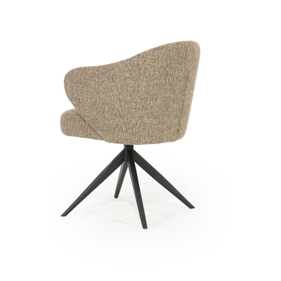 Eetkamerstoel Connor | Bruin Stof