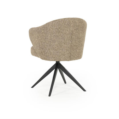 Eetkamerstoel Connor | Bruin Stof