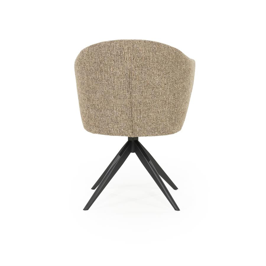 Eetkamerstoel Connor | Bruin Stof