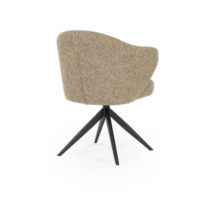 Eetkamerstoel Connor | Bruin Stof