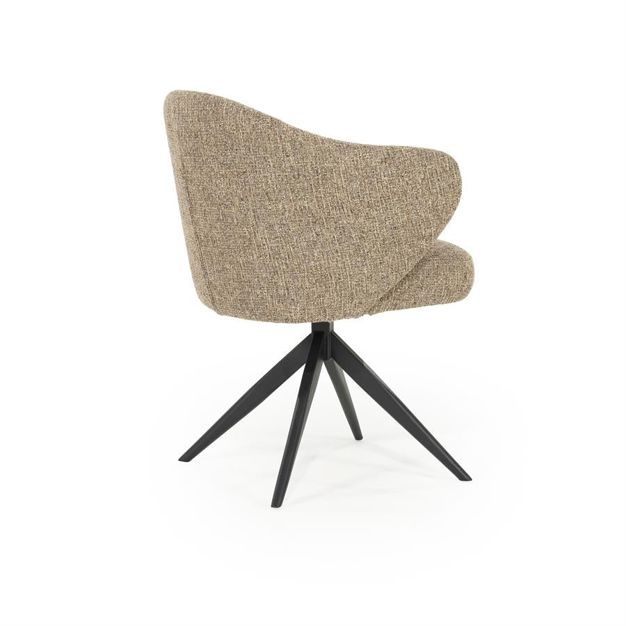 Eetkamerstoel Connor | Bruin Stof