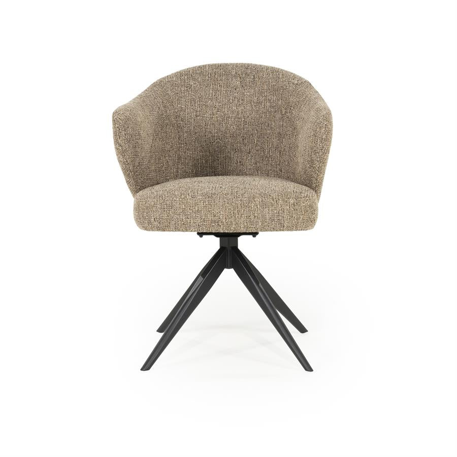 Eetkamerstoel Connor | Bruin Stof