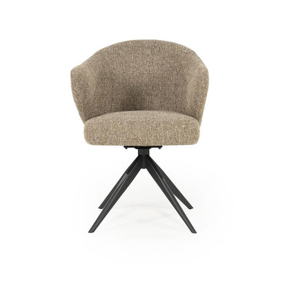 Eetkamerstoel Connor | Bruin Stof