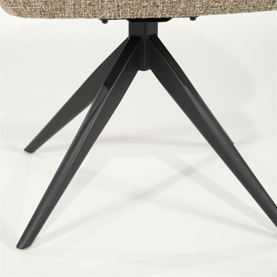 Eetkamerstoel Connor | Bruin Stof