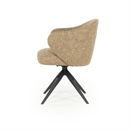 Eetkamerstoel Connor | Geel Stof