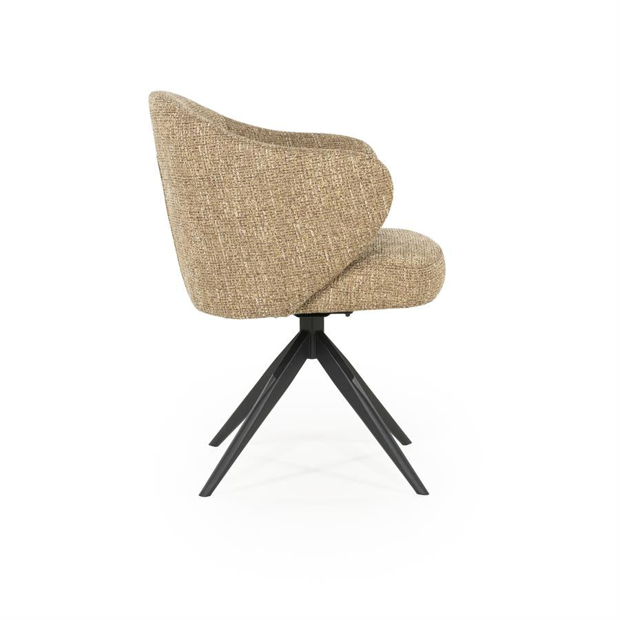 Eetkamerstoel Connor | Geel Stof