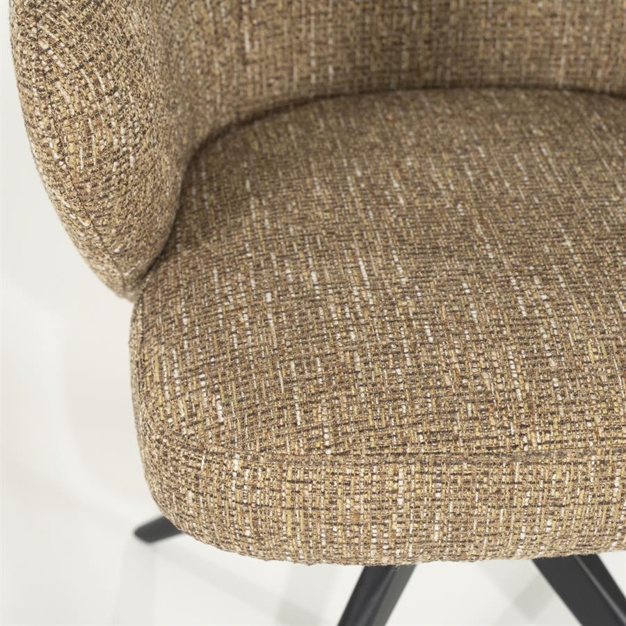 Eetkamerstoel Connor | Geel Stof