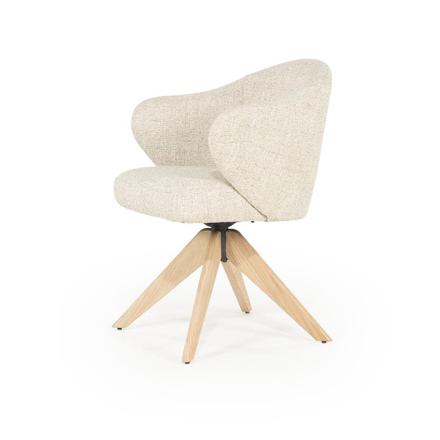 Eetkamerstoel Connor | Beige Stof