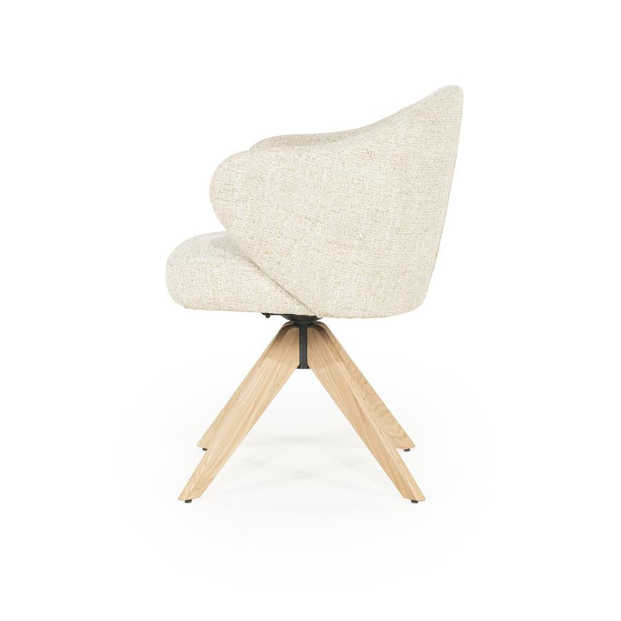 Eetkamerstoel Connor | Beige Stof