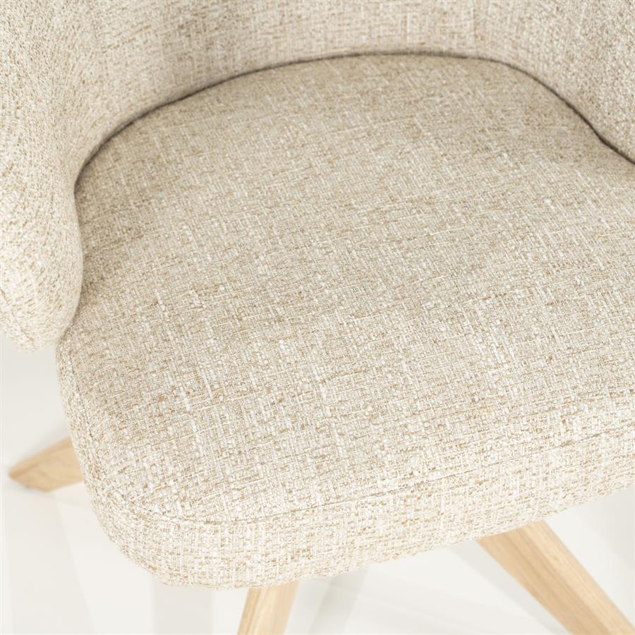 Eetkamerstoel Connor | Beige Stof