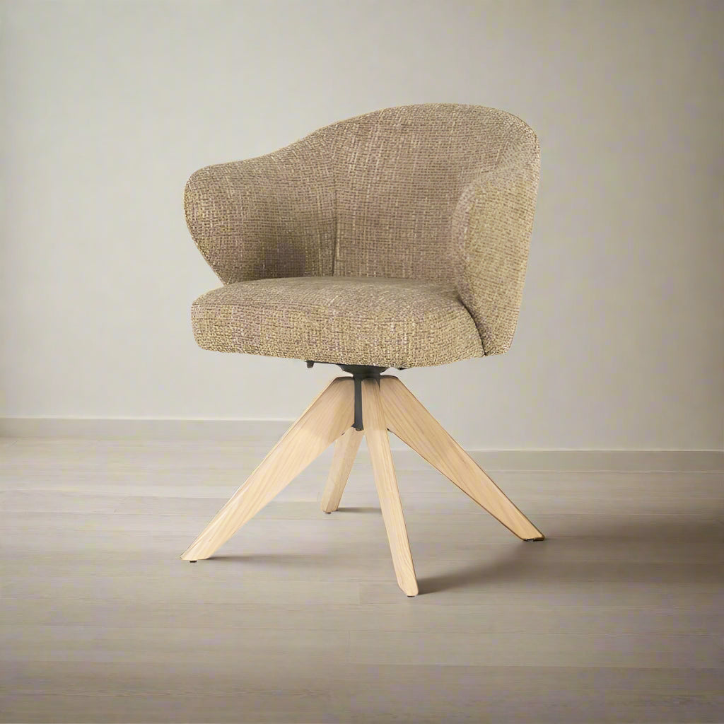 Eetkamerstoel Connor | Geel Stof