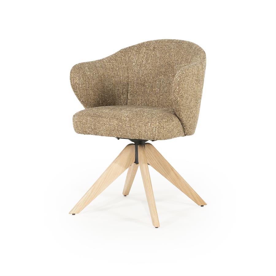 Eetkamerstoel Connor | Geel Stof