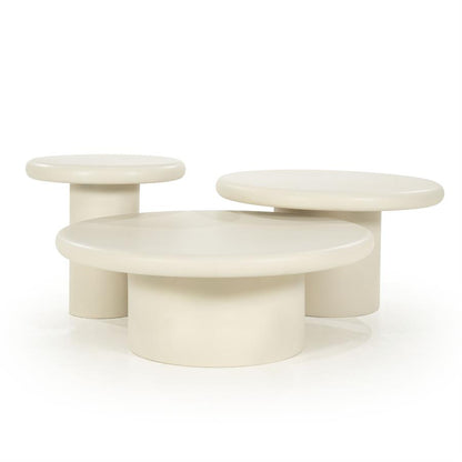 Bijzettafel Jade | Zand Magnesium Oxide | 66Ø cm