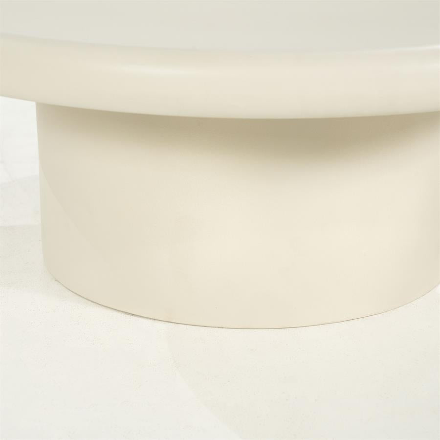Salontafel Jade zand magnesium oxide, detail van het materiaal