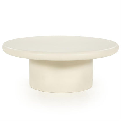 Salontafel Jade zand magnesium oxide, vooraanzicht op witte achtergrond