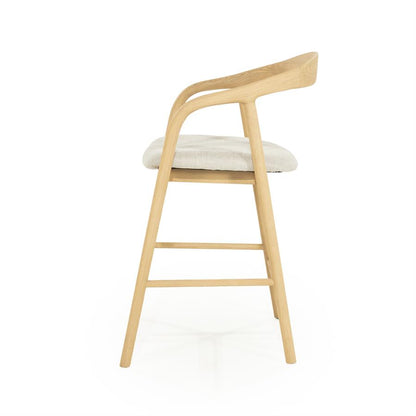 Barkruk Rayven | Naturel Essenhout | Laag