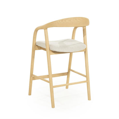 Barkruk Rayven | Naturel Essenhout | Laag